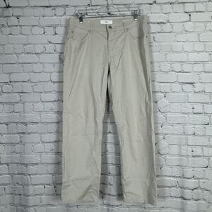 Brax Cadiz Marathon Cotton Stretch Twill Straight Leg Pants Men 33/34 Bone White